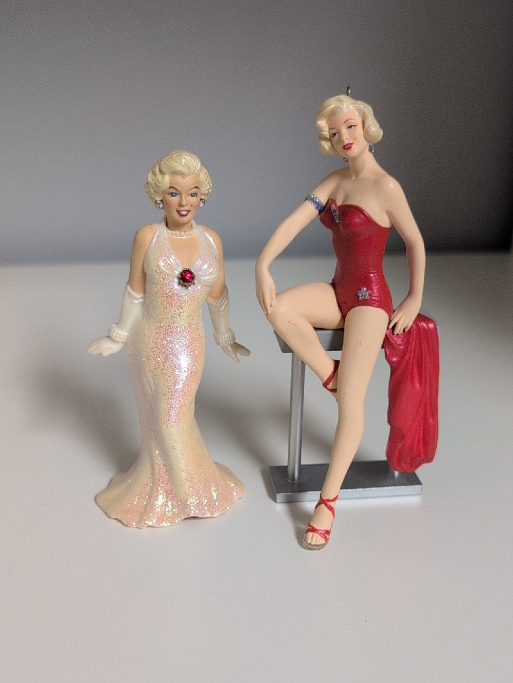 Vintage Marilyn Monroe Ornaments 1996 1999 The Marilyn Monroe Estate Hallmark 4"